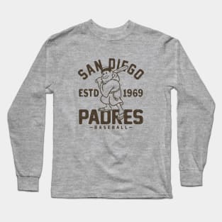 Retro San Diego Padres 1 by Buck Tee Long Sleeve T-Shirt